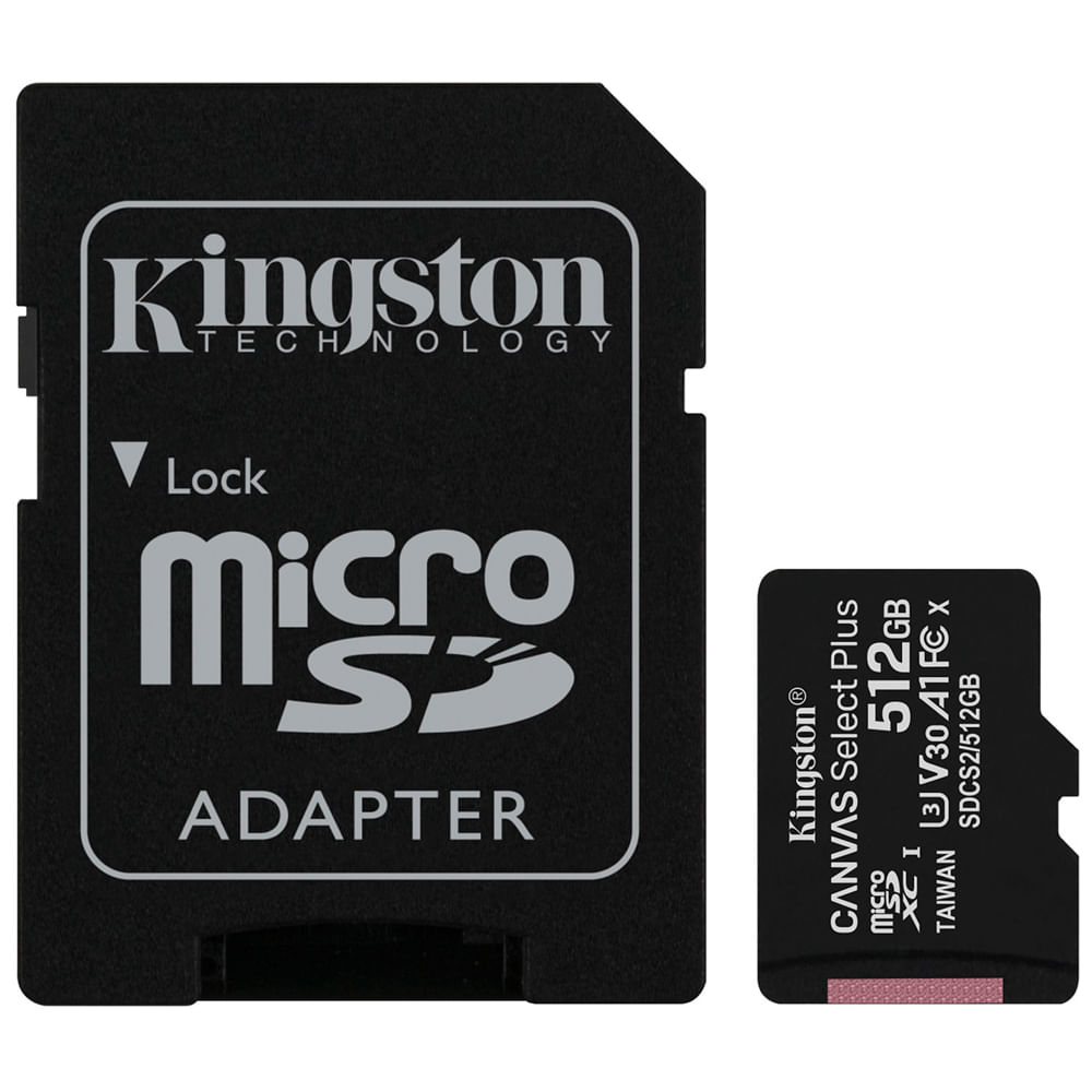 Memoria micro sd canvas 512gb con adaptador