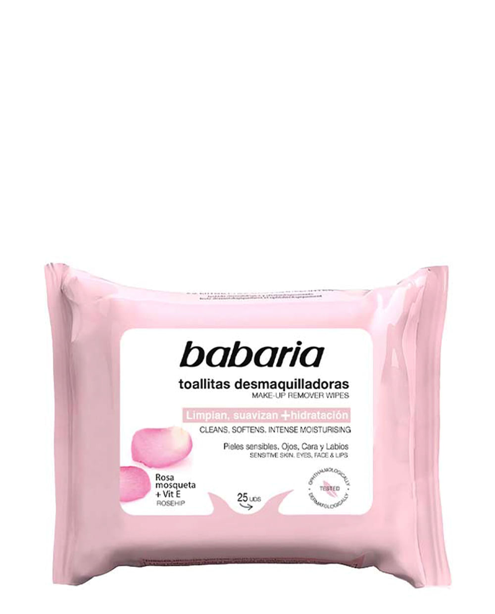 Babaria Rosa Mosqueta Toallitas Desmaquillantes 25 unidades