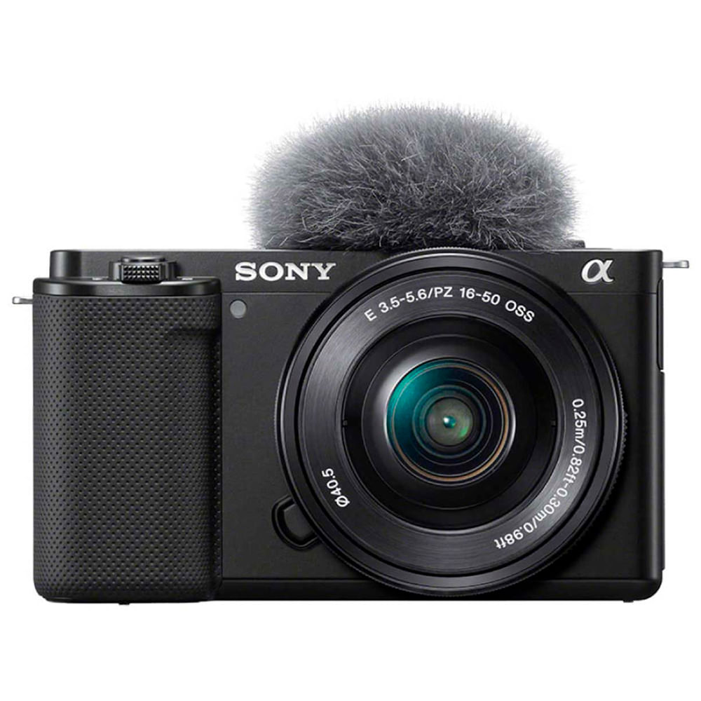Cámara mirrorless Sony ZV-E10 con lente de 16-50 mm (negra)