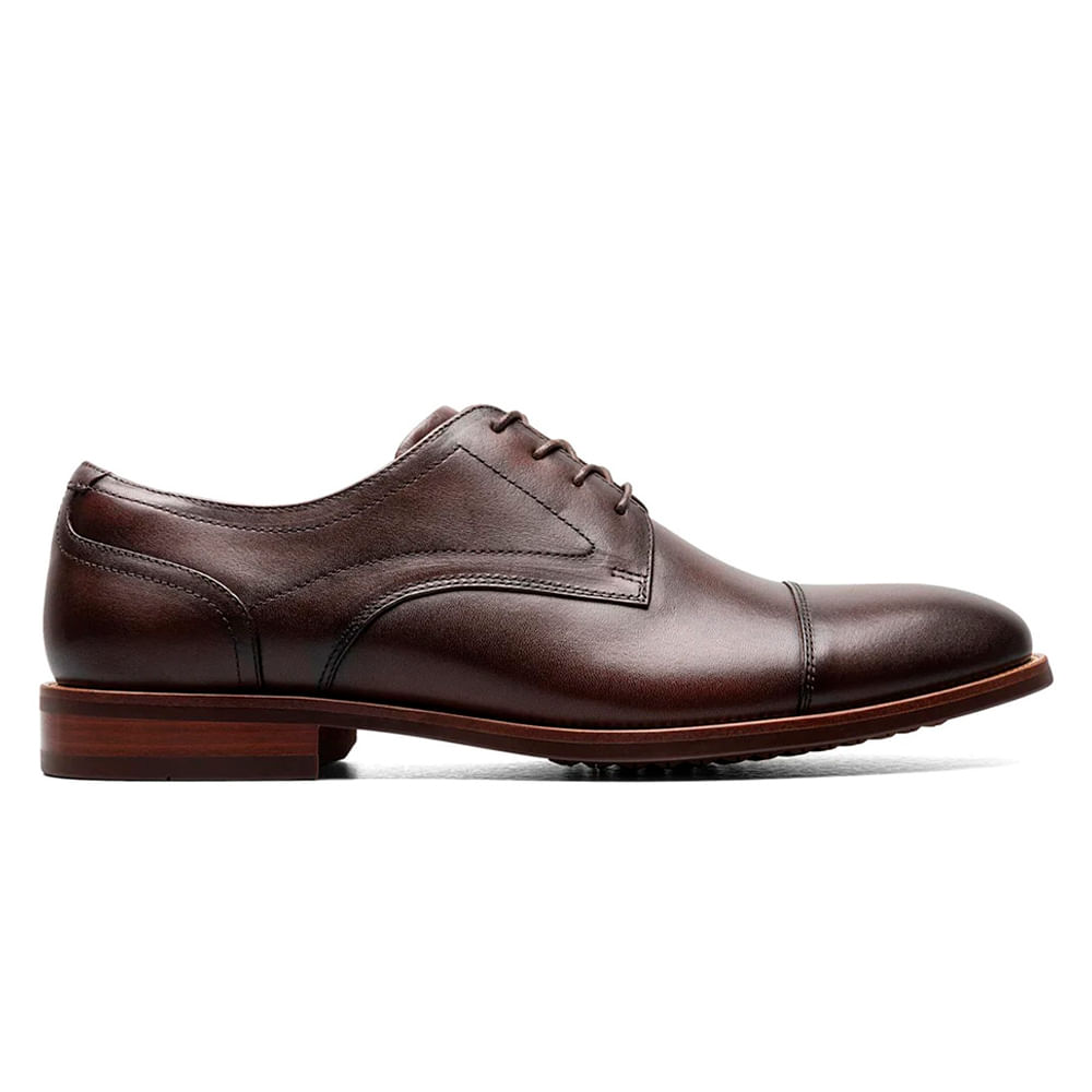 Zapato de vestir Florsheim Rucci Cap Toe Oxford café para hombre
