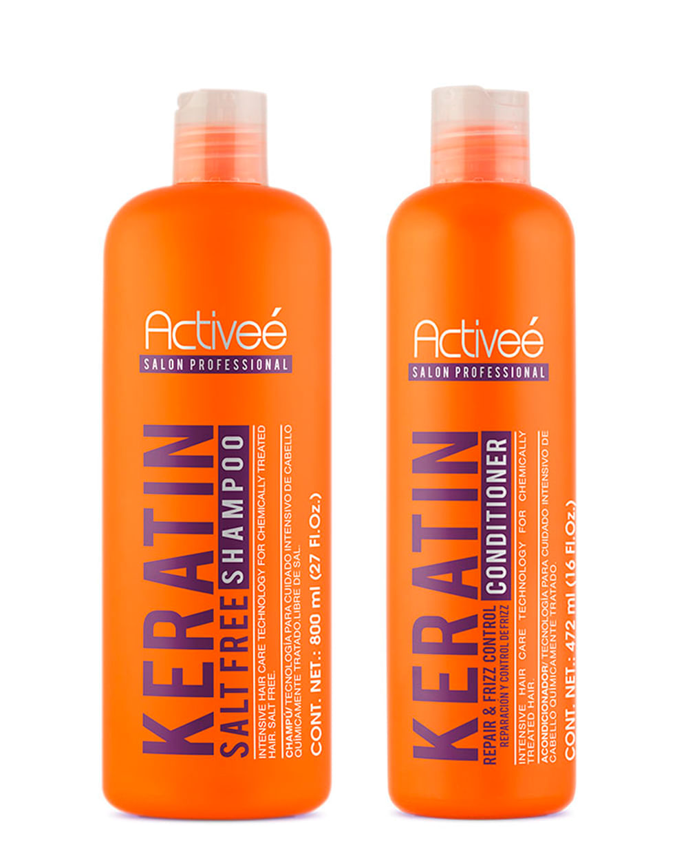 Dúo Shampoo + Acondicionador Keratina DUO KERATINA SHAMPOO 27 ONZ. + ACONDICIONADOR 16 ONZ.