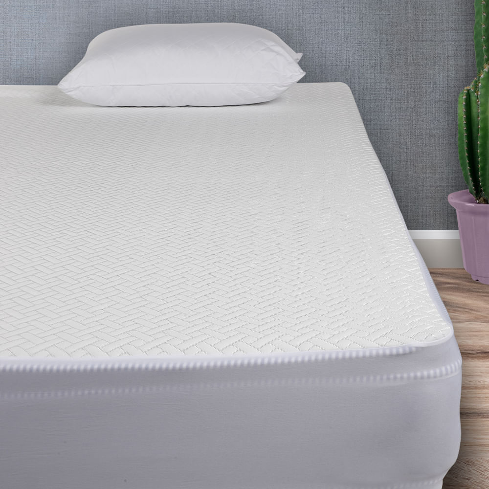 Protector impermeable blanco