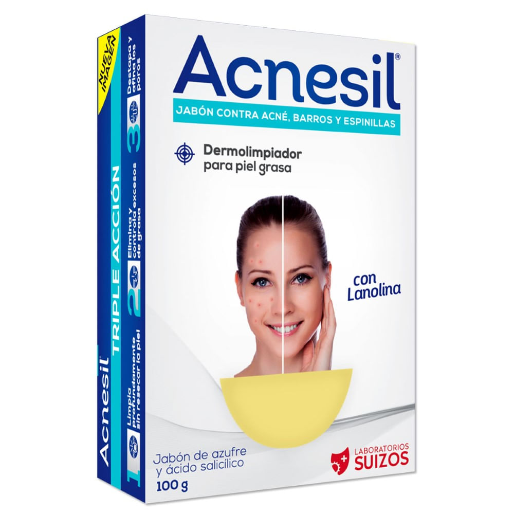 Acnesil jabon x 100 gramos