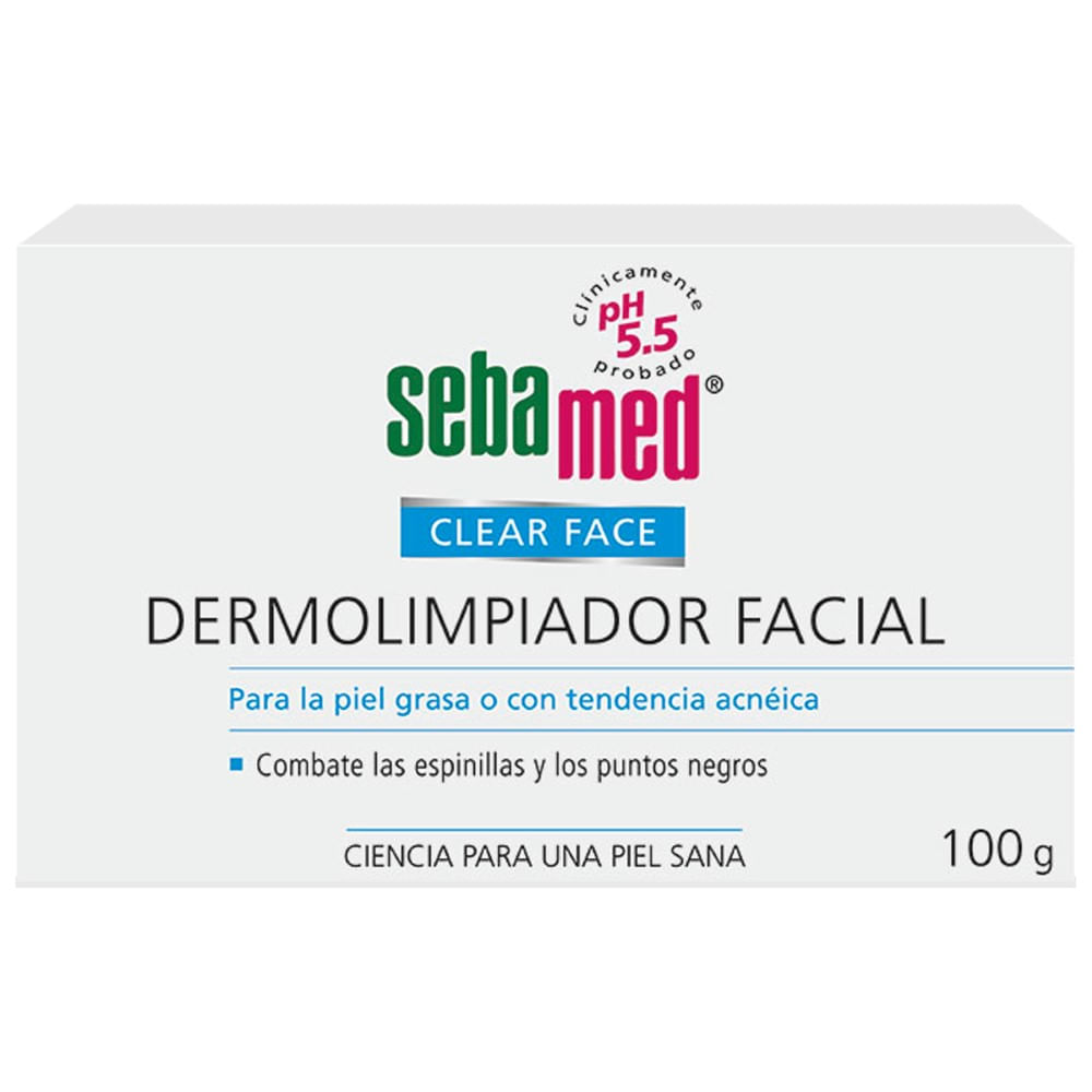 Clear face barra dermolimpiador sebamed 100 gramos