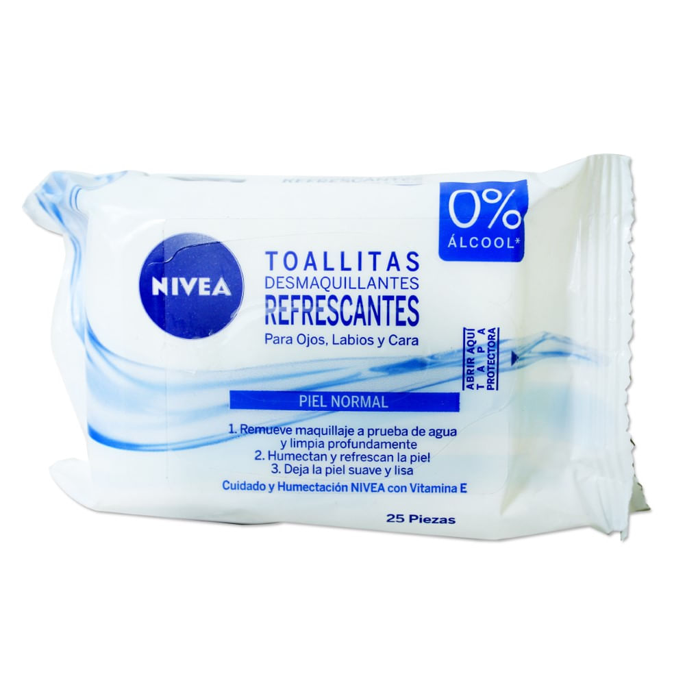Toallas desmaquillantes nivea piel normal x25