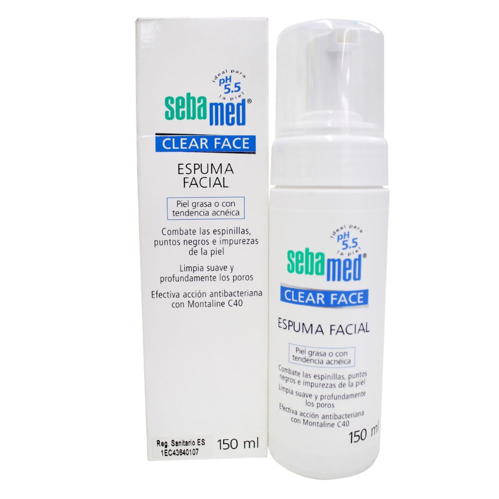 Clear face espuma facial sebamed frasco x 150ml