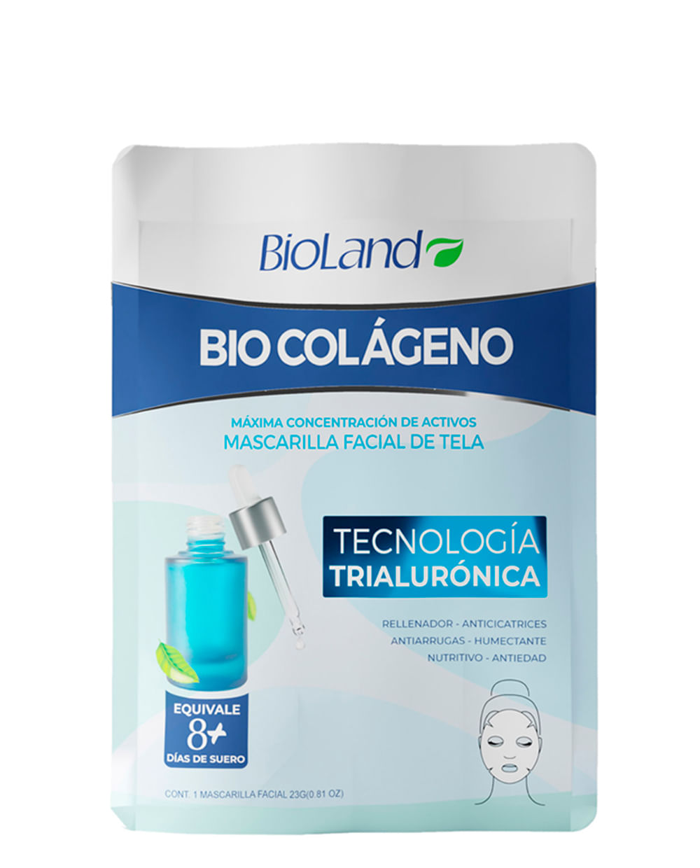 Mascarilla Facial de Tela Bio Colágeno 23g