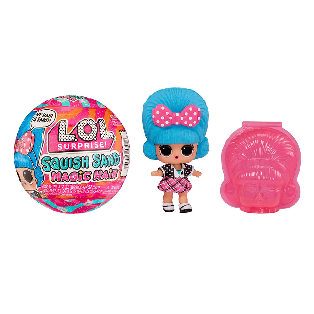 L.o.l. surprise muñeca squish sand magic hair tots: empqaque sorpresa