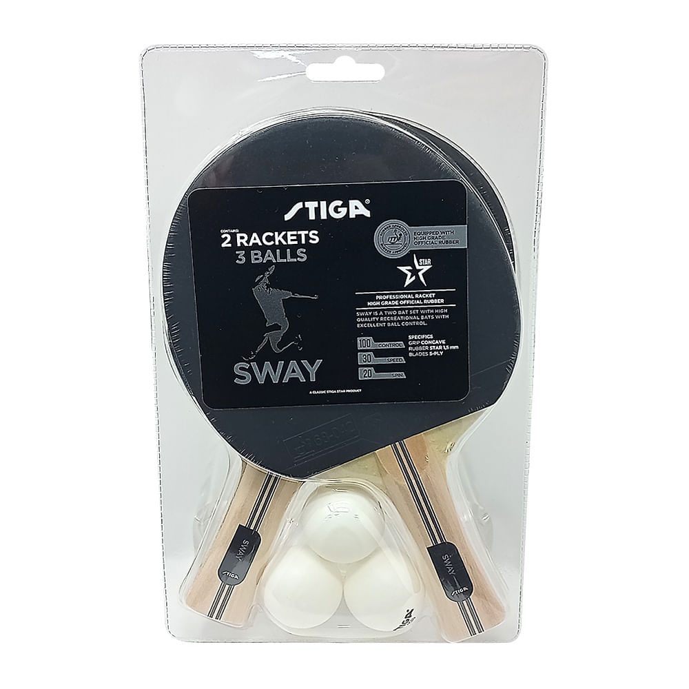 Set de 2 raquetas y 3 bolas / sway