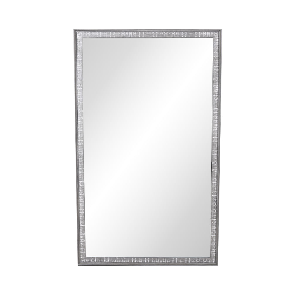 Espejo decorativo enmarcado gris 70x115.5 cm