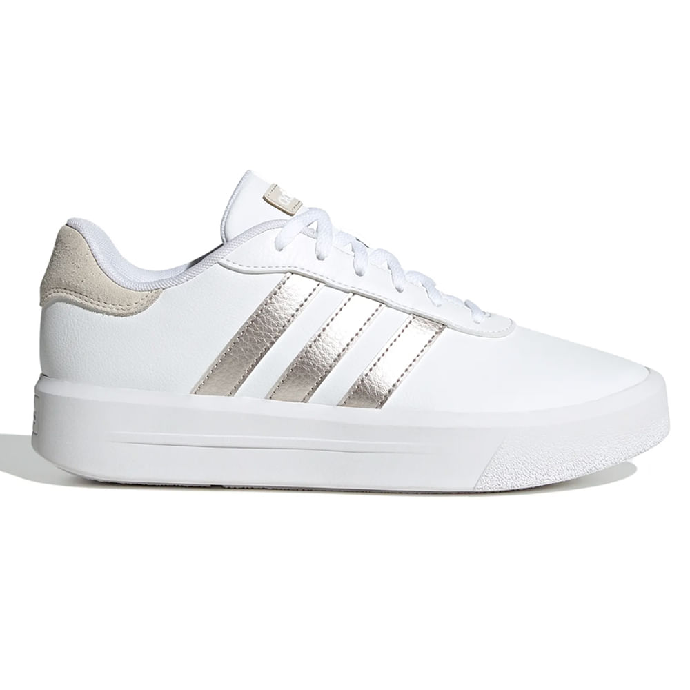 Zapato casual Adidas Court Platform color blanco para mujer