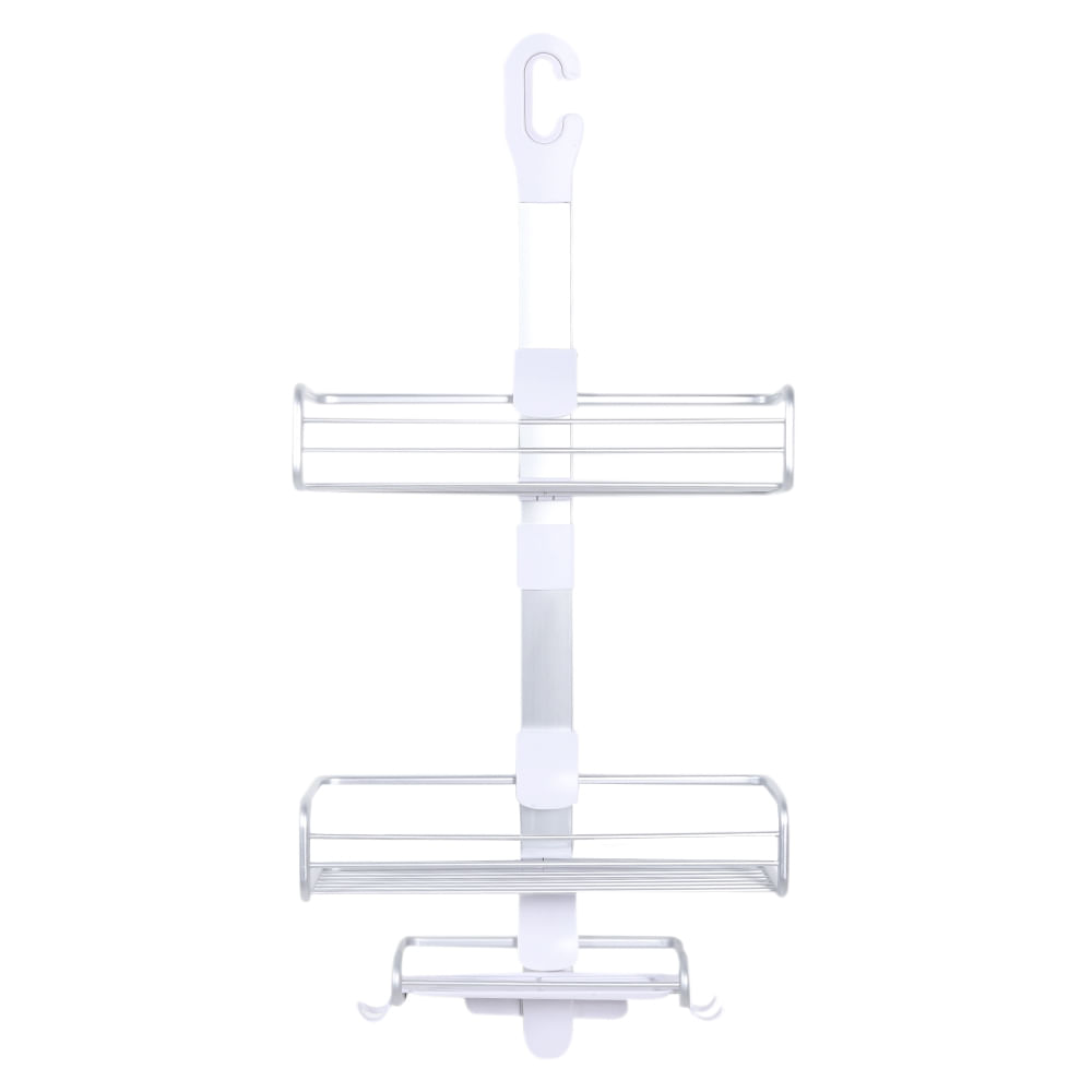 Organizador colgante para baño gris