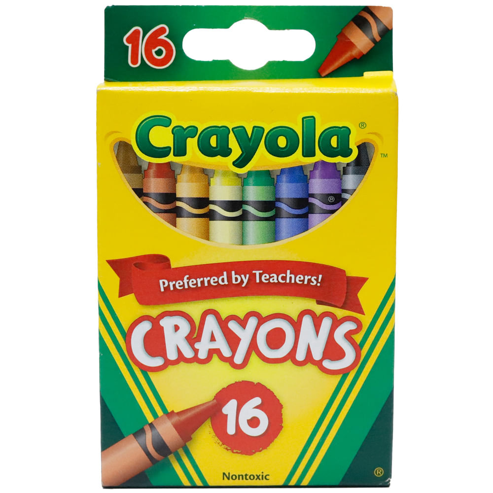 Crayón de cera caja 16 unidades
