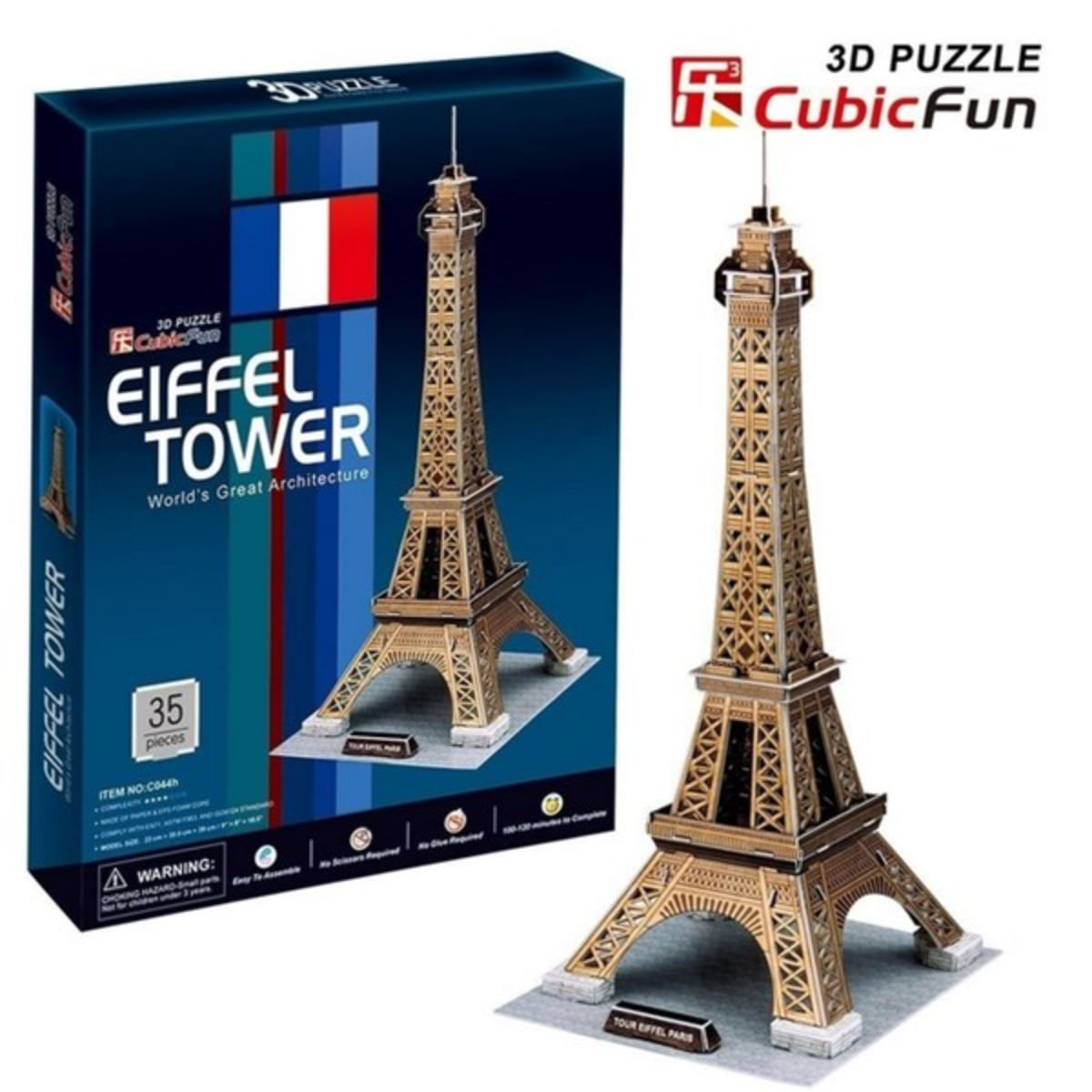 Rompecabezas 3D Eiffel Tower 43 pieces
