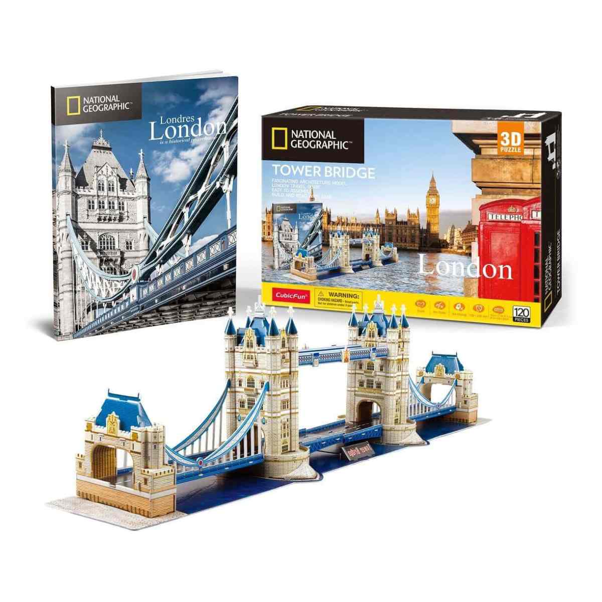 Rompecabezas 3D Nat Geo Tower Bridge 120 pieces