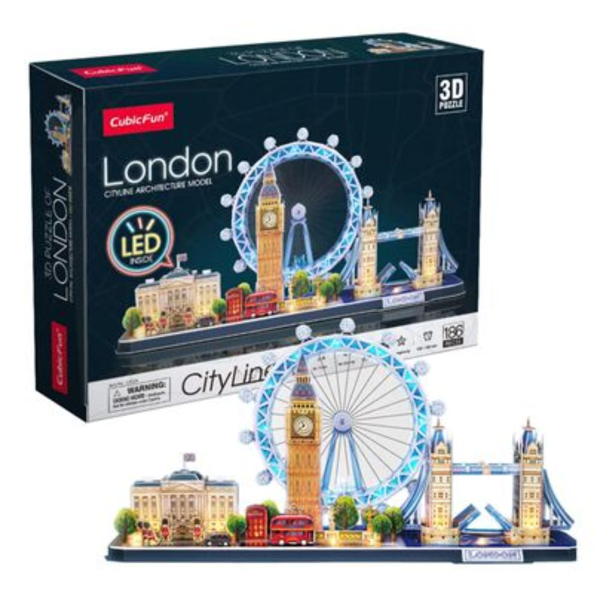 Rompecabezas 3D LED Cityline London 186 pieces
