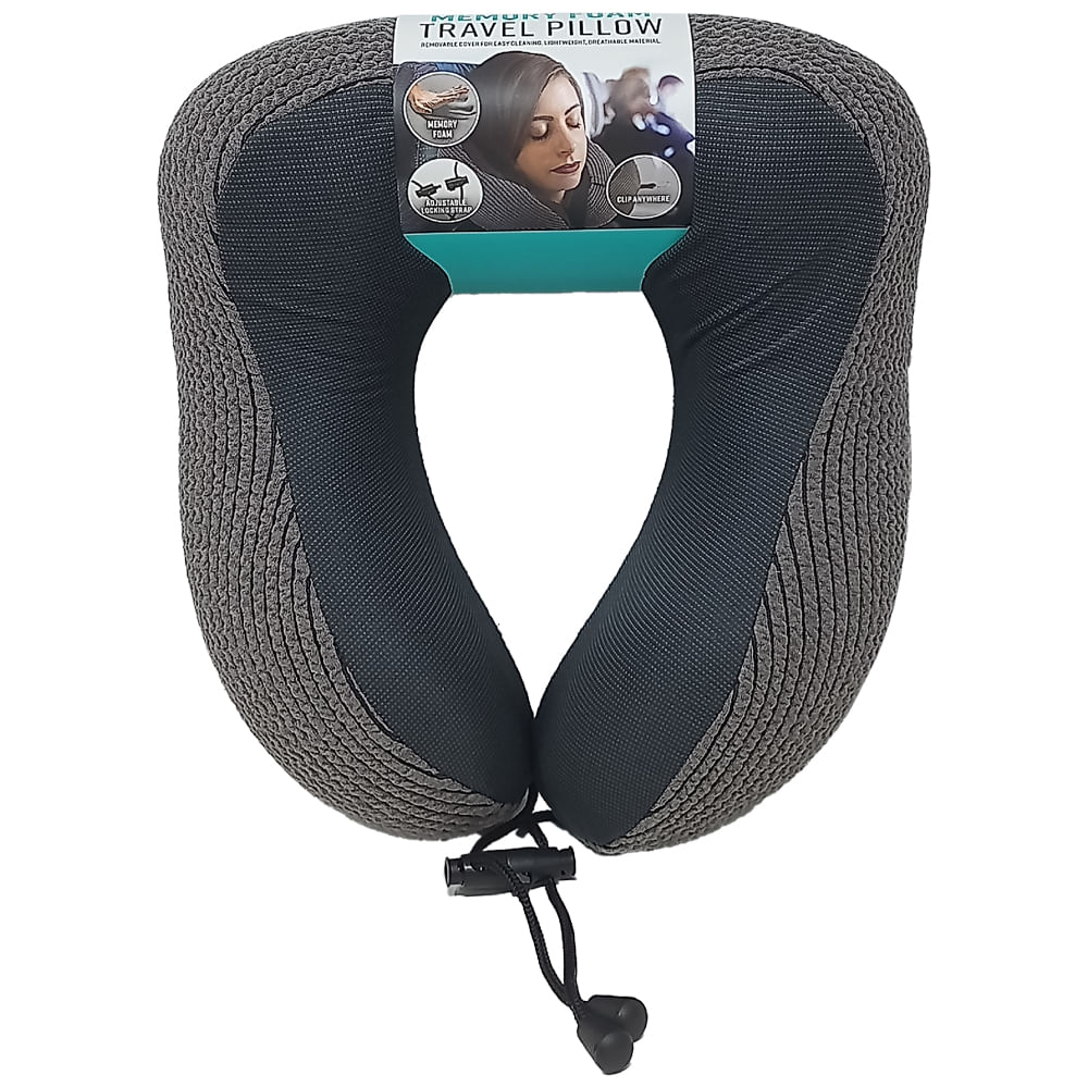 Almohada de viaje con bolsa pequeña + mosquetón - ast