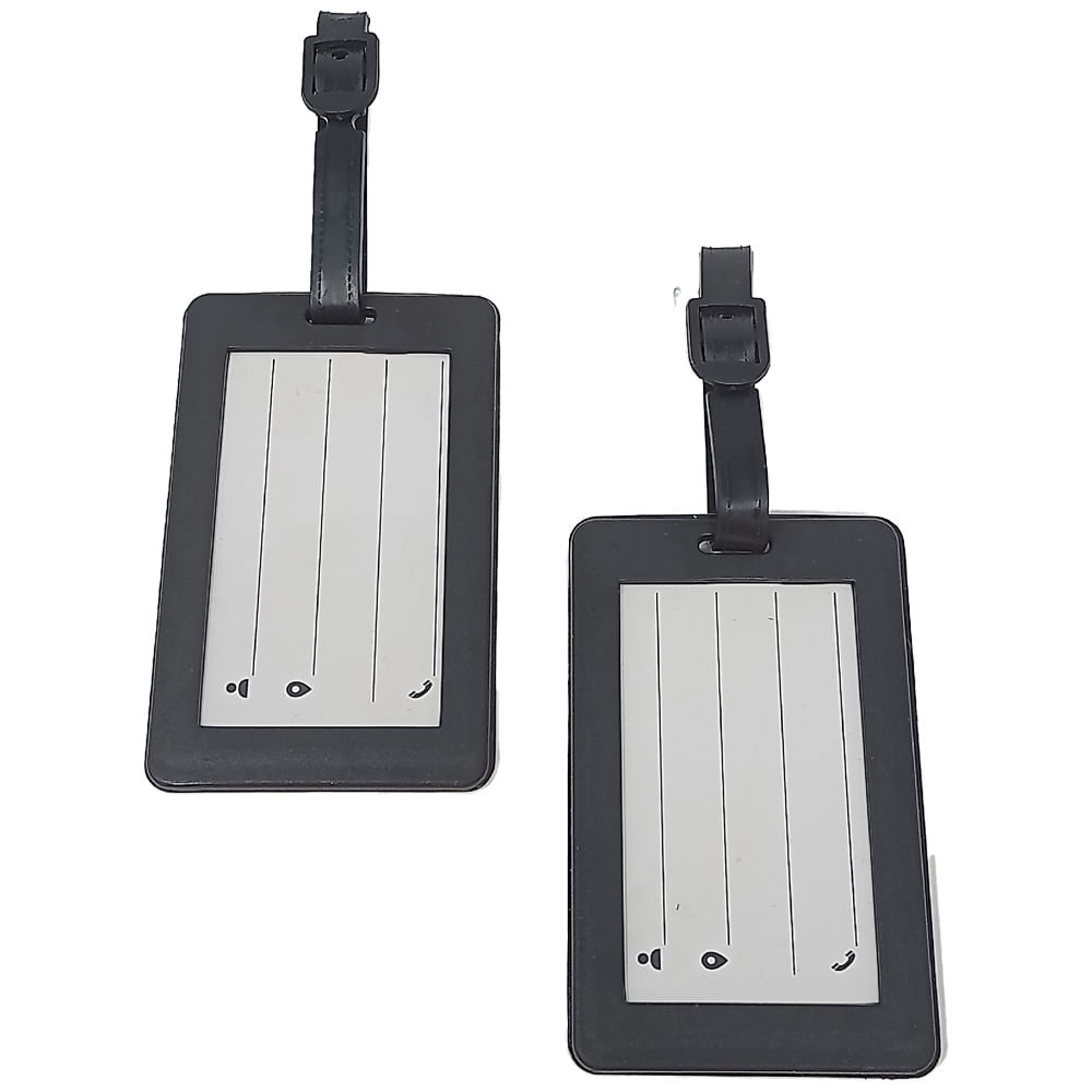 Identificador de maleta multicolor cuadros miami carry on  2 pack