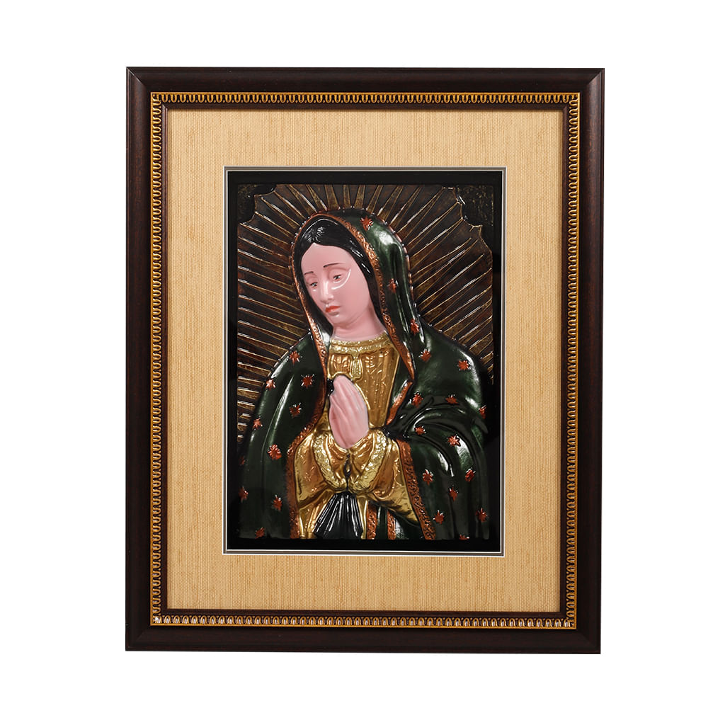 Cuadro religioso Virgen de Guadalupe 38x48 cm