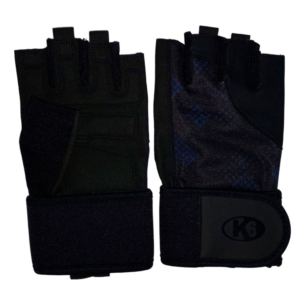 Guantes para levantamiento de peso k6 oblivion+ azul