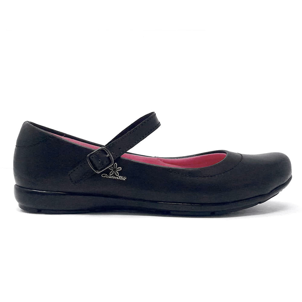 Zapato de vestir escolar Golden Tag negro para niña