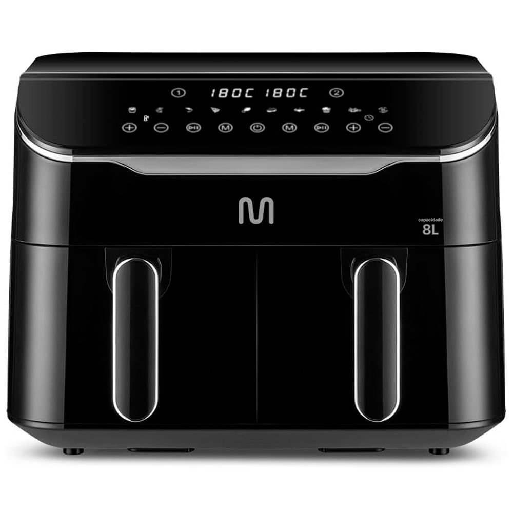 Freidora de aire 8L 5 en 1 negra
