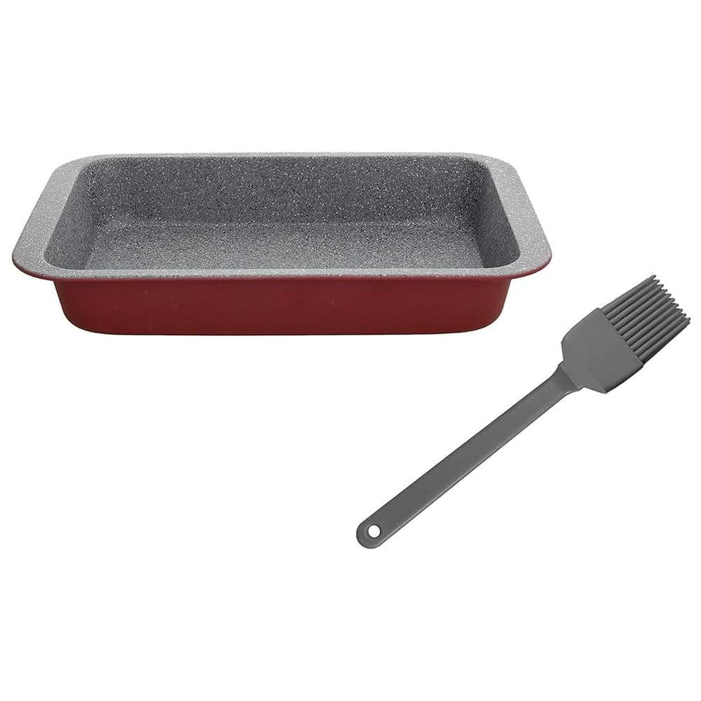 Molde para hornear con brocha barnizadora