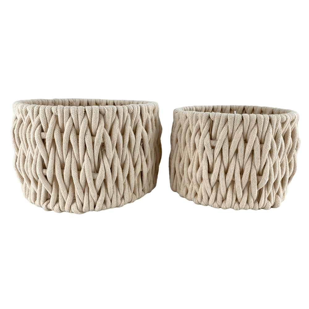 Juego de dos cestas  26x26x17 cm