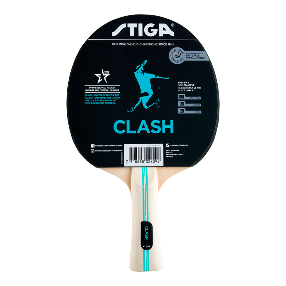Raqueta de ping pong raq clash