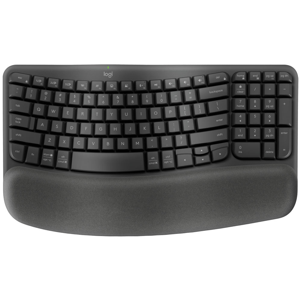 Teclado ergonómico Wave Keys negro