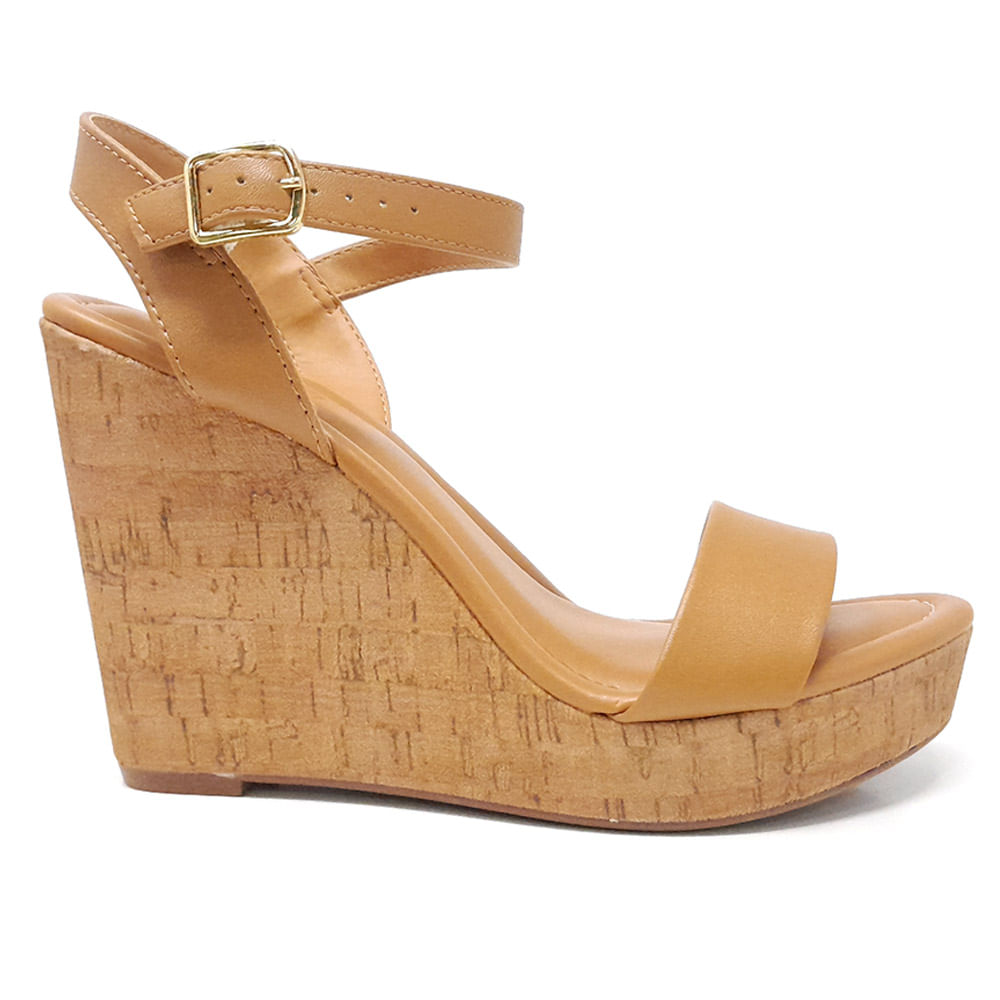 Sandalia casual Sabrina color café para mujer