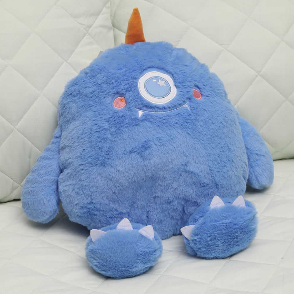 Cojín infantil monstruo azul 50cm