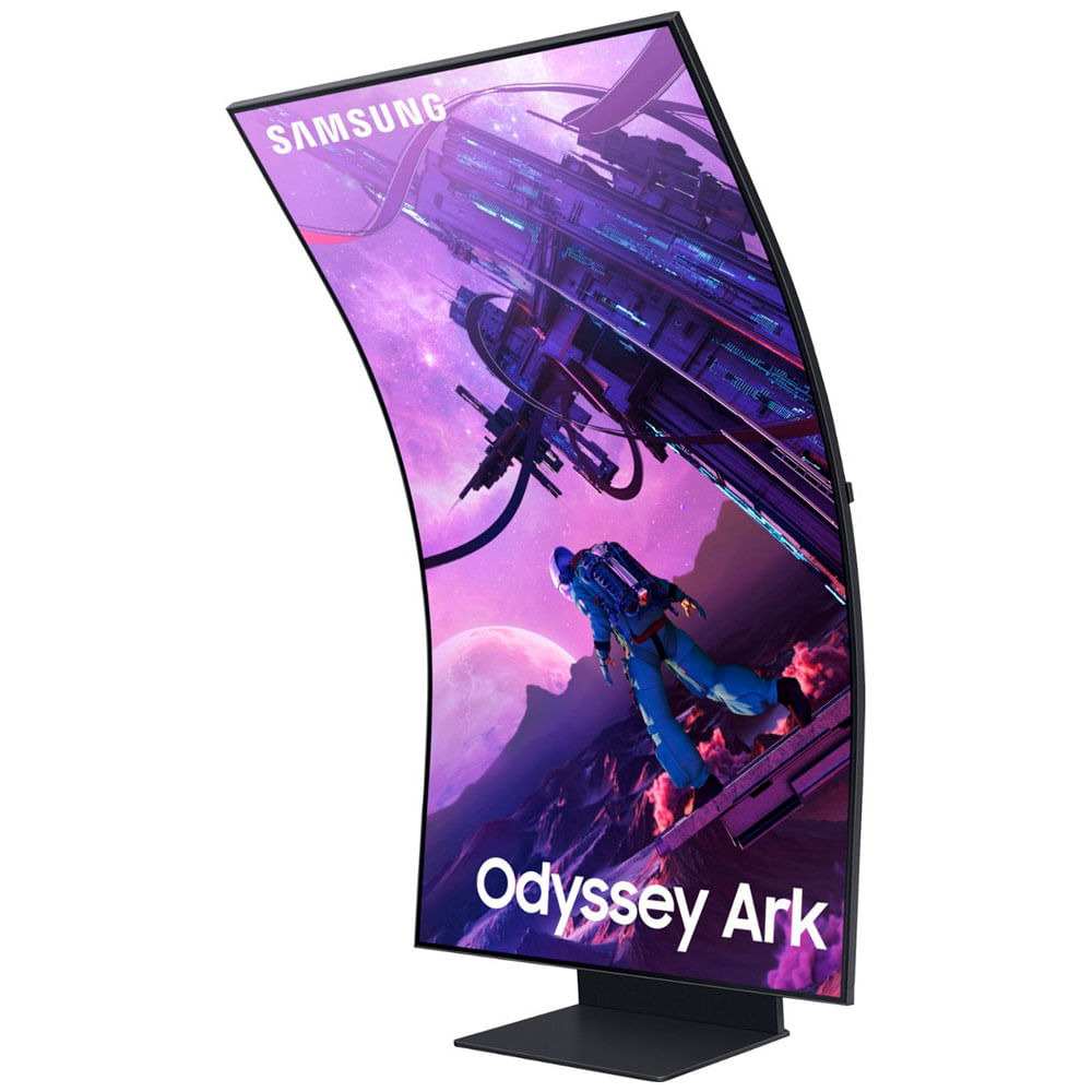 Monitor Samsung gaming Odyssey Ark LED curvo 4K UHD de 55" (139.7 cm) pulgadas Negro