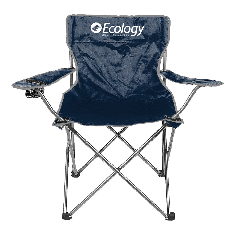 Silla plegable de camping ecology azul