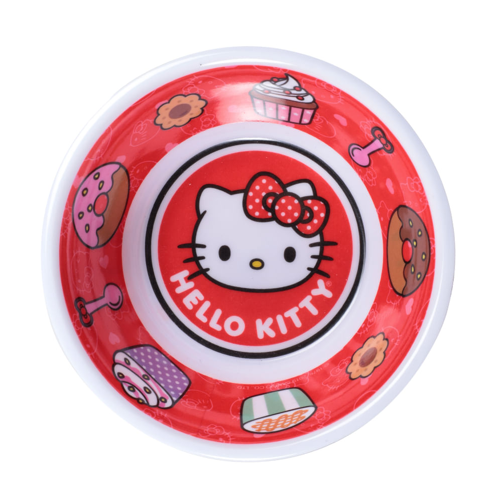 Plato hondo de Hello Kitty