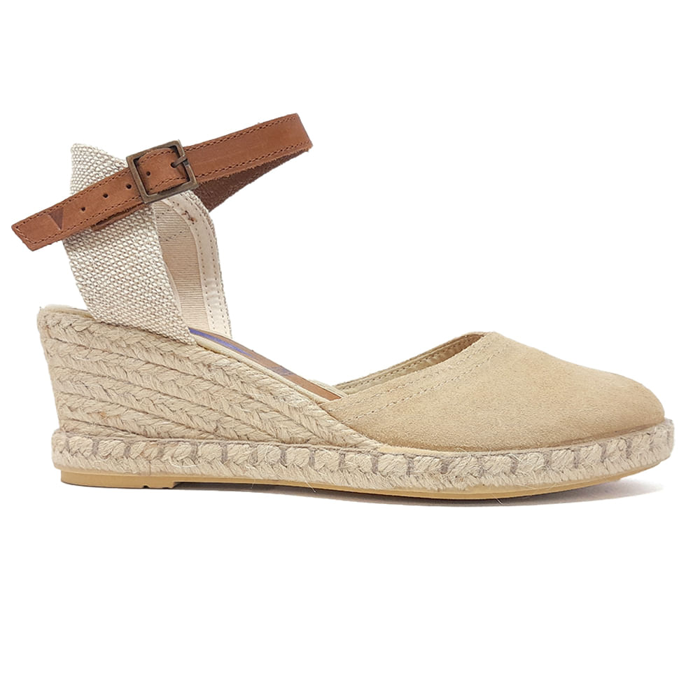 Zapato casual alpargata Verbenas color beige para mujer