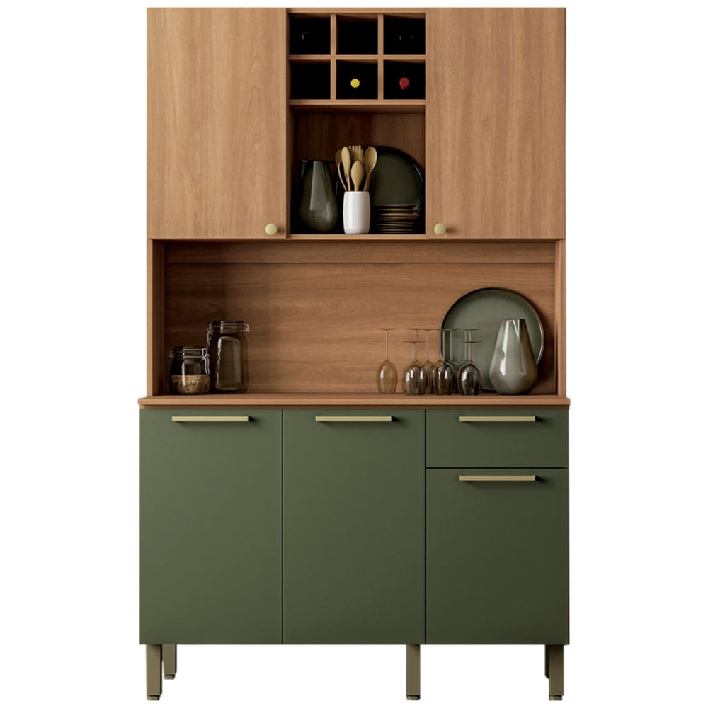 Cocina compacta Salvia 197 cm x 120 cm x 52 cm