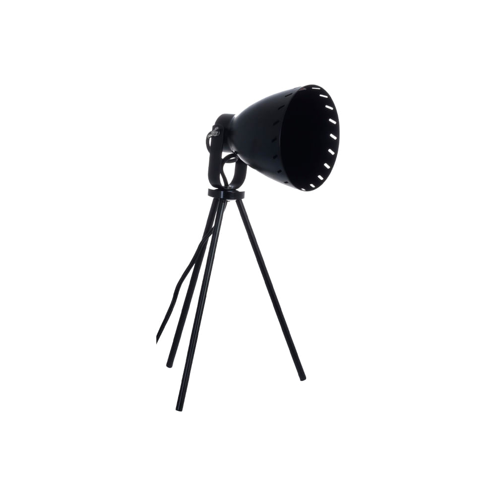 Lámpara de escritorio negro 37 cm