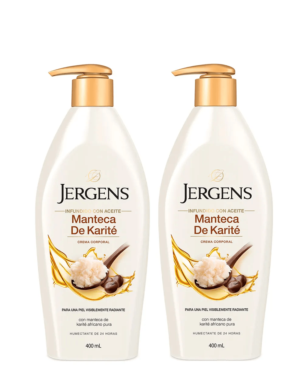 Pack Cremas Corporales Manteca de Karite JERGENS PACK ESPECIAL MANTECA DE KARITE 800ML