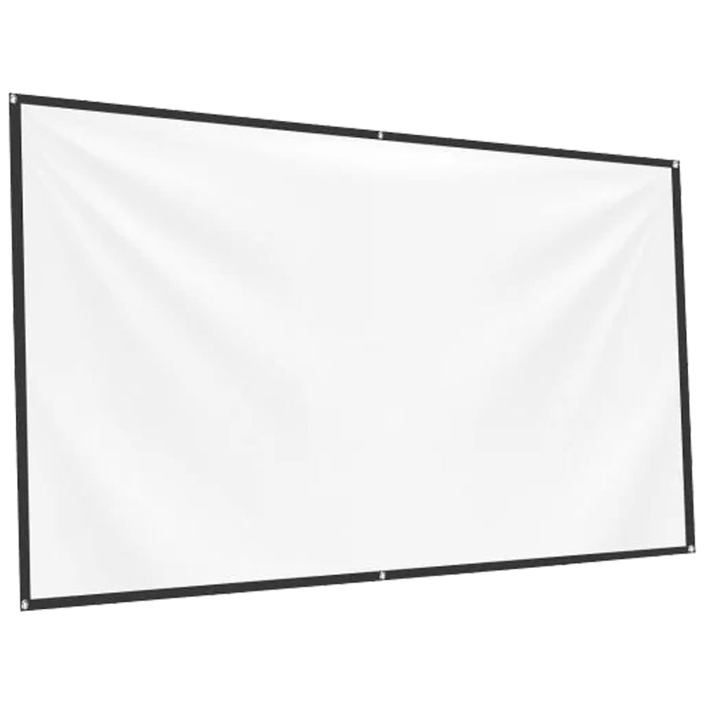Pantalla de tela para proyector de 100" (254 cm) pulgadas