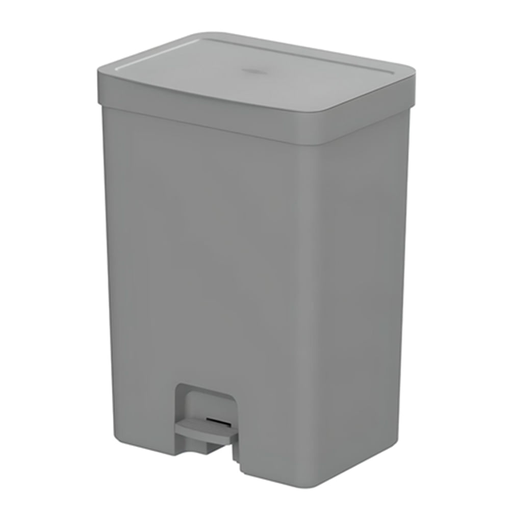 Basurero de plástico doble compartimento con pedal 30 litros