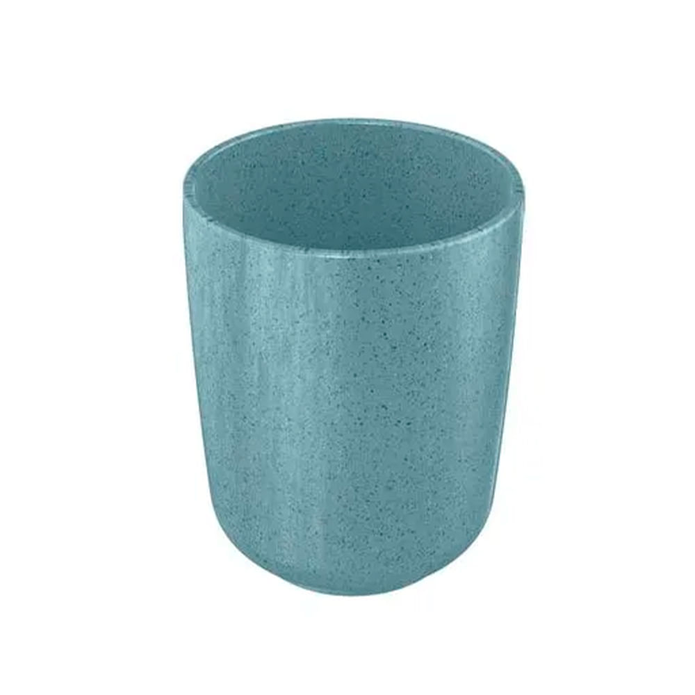 Vaso azul para cepillo