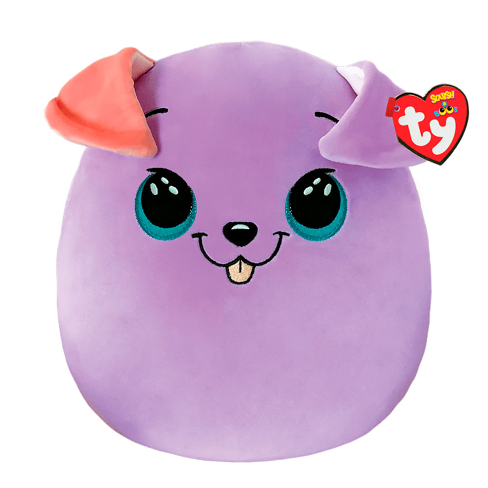 Ty squishaboos bitsy perro púrpura 25.4 cm