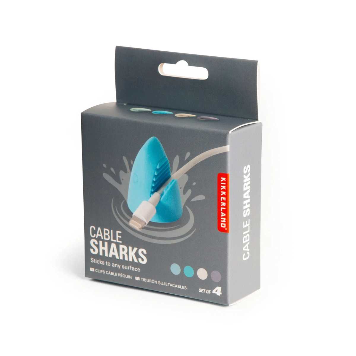 Organizador de cables cable sharks 4 pcs