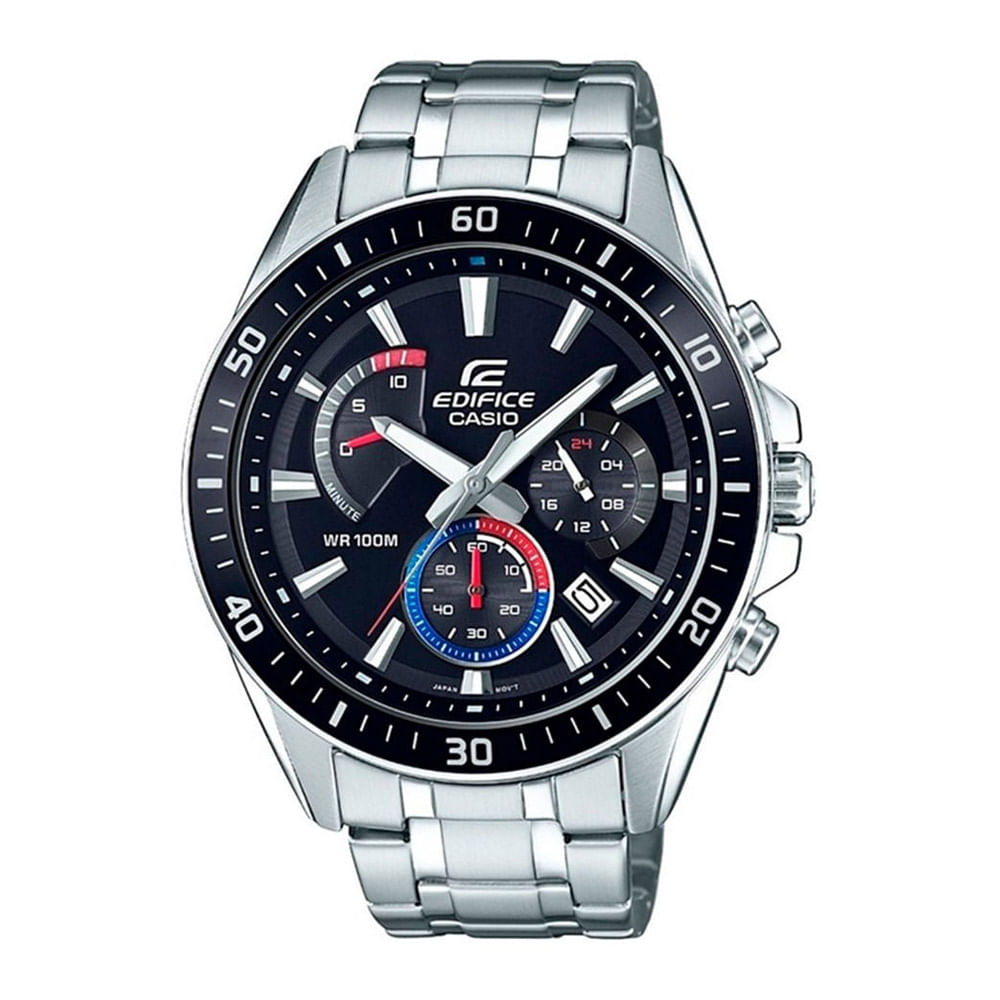 Reloj Edifice Casio análogo metálico plateado para hombre RE/C/EFR-552D-1A3V>