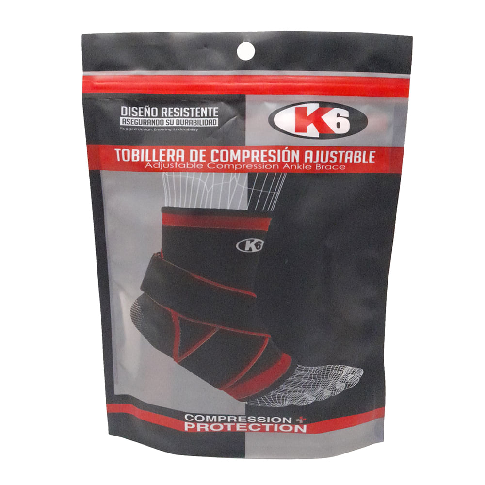 Tobillera de compresión ajustable k6