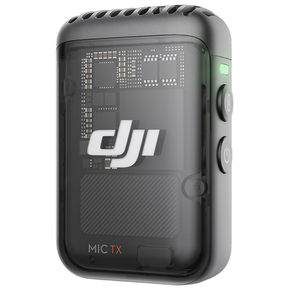 Transmisor/grabador de clip DJI Mic 2 con micrófono incorporado