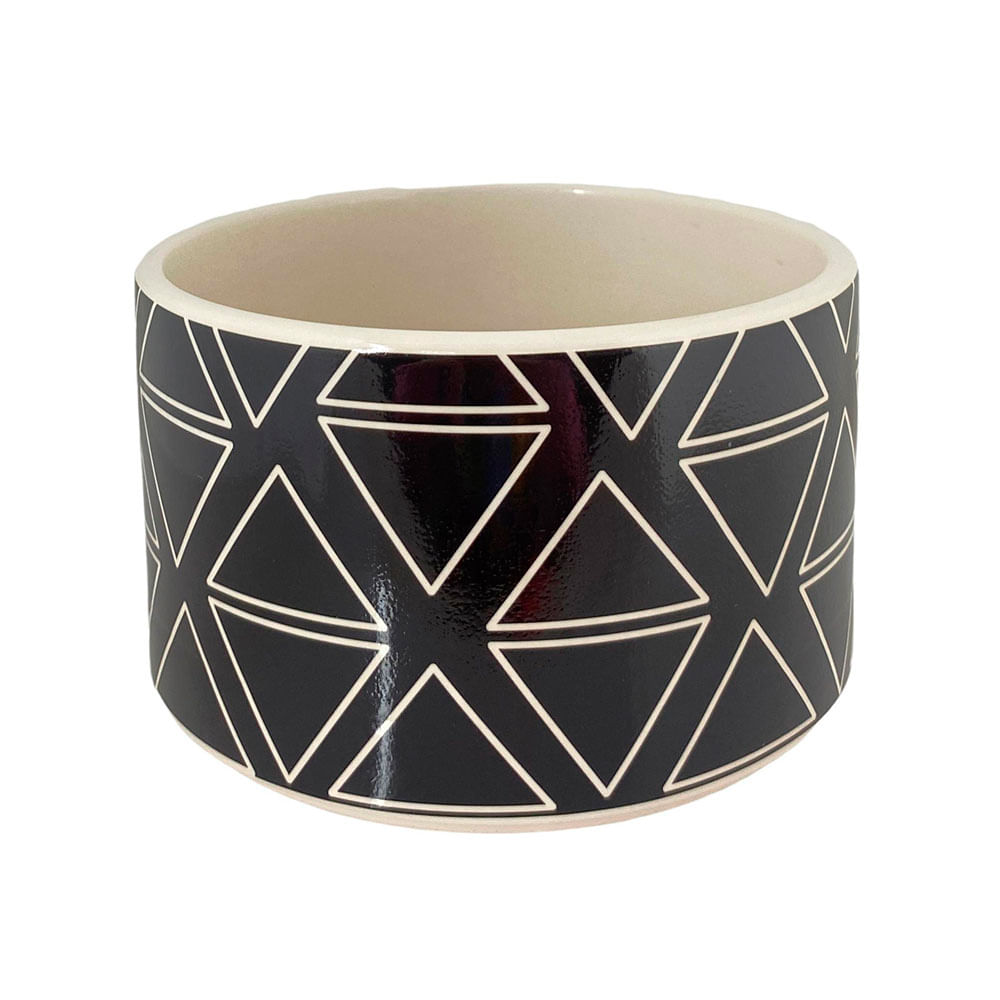 Maceta decorativa redonda 20x20x12.5cm