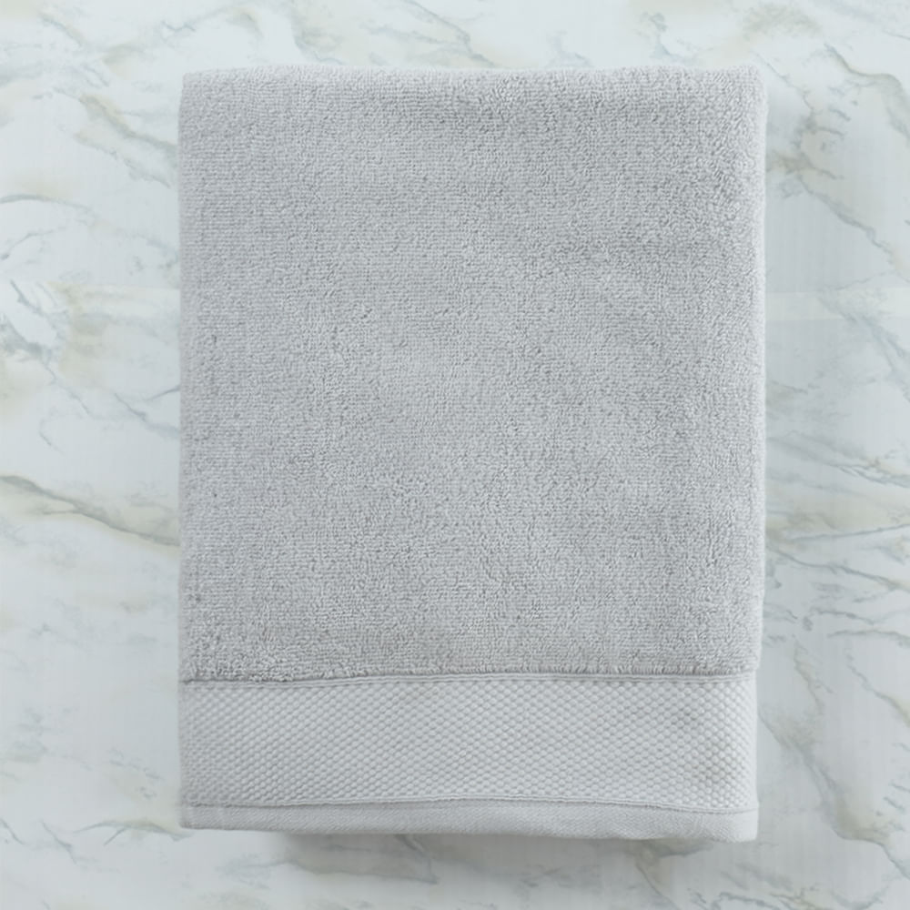 Toalla de baño algodón gris