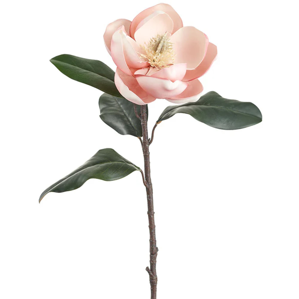 Rama de magnolia rosada 66cm
